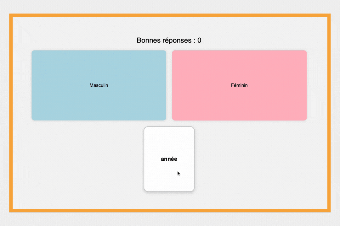 Accès au drag and drop